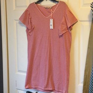 Vineyard vines red striped dress